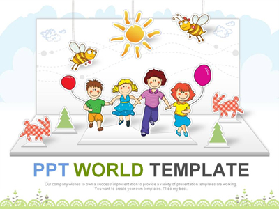 일러스트 그림 PPT 템플릿 초대장속 나들이가는 가족들(자동완성형 포함)_슬라이드1
