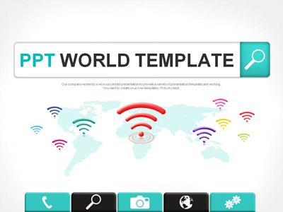 관리 터치 PPT 템플릿 모바일앱과 와이파이(자동완성형포함)
