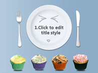 검정 블랙 PPT 템플릿 다양한 컵케익 만들기(자동완성형 포함)_슬라이드3