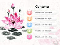 불교 연등불 PPT 템플릿 연꽃의 운치(자동완성형포함)_슬라이드2