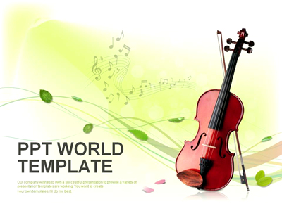 악기 교양 PPT 템플릿 바이올린 음악 연주 템플릿