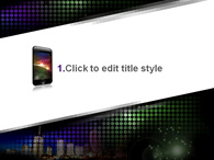 앱 어플 PPT 템플릿 화려한 야경과 스마트폰(자동완성형포함)_슬라이드3