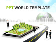 네트워크 인터넷 PPT 템플릿 모바일 웹 기획 템플릿_슬라이드1