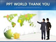 세계적 세계 PPT 템플릿 글로벌 비즈니스 기획안_슬라이드4