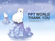 추운 바다 PPT 템플릿 빙하와 북극곰 템플릿_슬라이드36