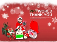 포장 선물상자 PPT 템플릿 소녀의 크리스마스 선물(자동완성형포함)_슬라이드36
