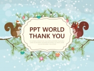 생활 설 PPT 템플릿 즐거운 크리스마스 풍경(자동완성형포함)_슬라이드36