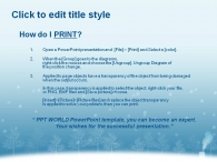 수채화 흰색 PPT 템플릿 겨울의 블루 리본(자동완성형포함)_슬라이드4