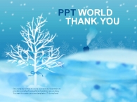 수채화 흰색 PPT 템플릿 겨울의 블루 리본(자동완성형포함)_슬라이드36