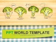 나이프 과일 PPT 템플릿 맛있는 키친 템플릿(자동완성형포함)_슬라이드1