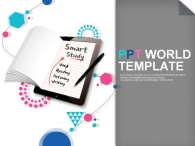 터치 공책 PPT 템플릿 스마트한 학습 앱 템플릿(자동완성형포함)_슬라이드1