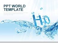 새싹 환경 PPT 템플릿 맑은 물 템플릿(자동완성형포함)_슬라이드1