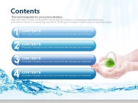 새싹 환경 PPT 템플릿 맑은 물 템플릿(자동완성형포함)_슬라이드2