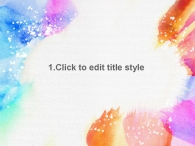 원 색채 PPT 템플릿 화사한 수채화 탬플릿(자동완성형 포함)_슬라이드3