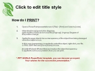 나무 식물 PPT 템플릿 초록색의 나뭇잎_슬라이드3