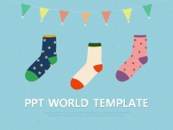 쇼핑 뷰티 PPT 템플릿 양말 디자인 템플릿(자동완성형포함)_슬라이드1