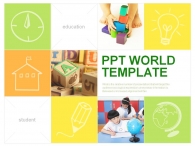 지구본 유아 PPT 템플릿 어린이 교육 템플릿(자동완성형포함)_슬라이드1