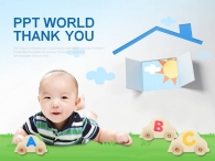 family home PPT 템플릿 행복한 아기와 블럭(자동완성형포함)_슬라이드36