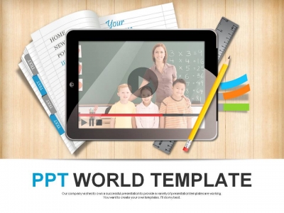 원격수업 선생님 PPT 템플릿 모바일 교육 템플릿(자동완성형포함)