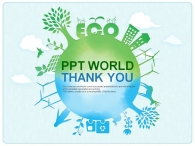 재활용 자연 PPT 템플릿 친환경 푸른 지구 템플릿_슬라이드4