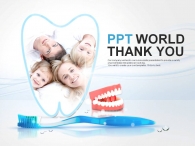 새하얀 구강 PPT 템플릿 우리 가족의 치아 건강_슬라이드4
