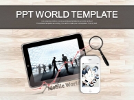회의 아이디어 PPT 템플릿 모바일 시장 분석 템플릿(자동완성형포함)_슬라이드1