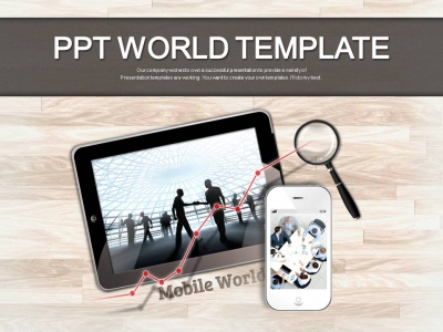 회의 아이디어 PPT 템플릿 모바일 시장 분석 템플릿