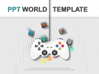 테트리스 오락 PPT 템플릿 모바일 게임 산업 템플릿(자동완성형포함)_슬라이드1