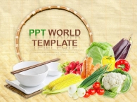 생활 접시 PPT 템플릿 바른 먹거리 템플릿(자동완성형포함)_슬라이드1