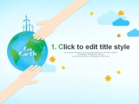 재활용 에코 PPT 템플릿 친환경적인 지구 만들기(자동완성형포함)_슬라이드3