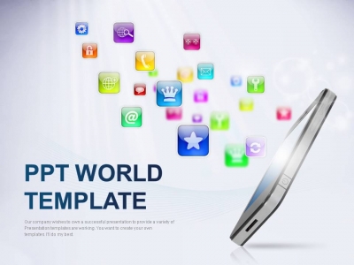 자료 파워포인트 PPT 템플릿 스마트폰 비즈니스 기획안(자동완성형포함)(메인)