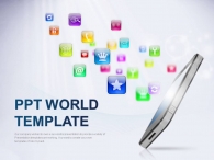 자료 파워포인트 PPT 템플릿 스마트폰 비즈니스 기획안(자동완성형포함)_슬라이드1