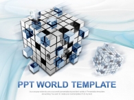 튜브 퍼즐 PPT 템플릿 역동적인 블록 디자인(자동완성형포함)_슬라이드1