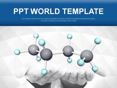 수업 분석 PPT 템플릿 두 손위의 분자구조와 과학(메인)