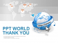 월드 웹 PPT 템플릿 글로벌 무선 인터넷 서비스_슬라이드4