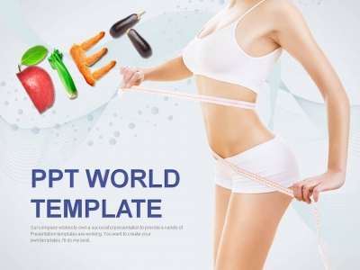 라인 토마토 PPT 템플릿 건강을 위한 다이어트(메인)