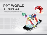 모바일웹 아이콘 PPT 템플릿 모바일 앱 쇼핑 템플릿(자동완성형포함)_슬라이드1