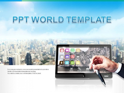 마케팅 볼펜 PPT 템플릿 스마트 비즈니스 기획서(자동완성형포함)(메인)