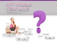 스터디 질문 PPT 템플릿 창의적인 발상 템플릿(자동완성형포함)_슬라이드1