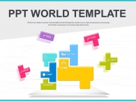 자연 아이콘 채팅아이콘 PPT 템플릿 즐거운 테트리스 웹 아이콘(자동완성형포함)_슬라이드1