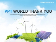 재생 청정 PPT 템플릿 녹색 에너지 자원 보고서 템플릿_슬라이드4