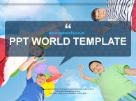 친구 놀이 PPT 템플릿 희망찬 아이들의 미래를 위한 제안서(자동완성형포함)_슬라이드1