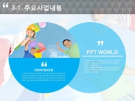 친구 놀이 PPT 템플릿 희망찬 아이들의 미래를 위한 제안서(자동완성형포함)_슬라이드11