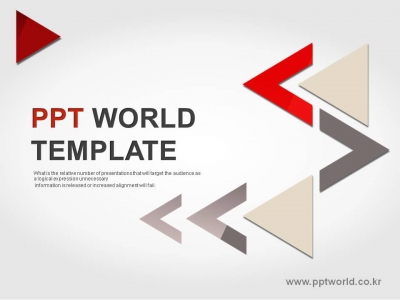 라인 무늬 PPT 템플릿 삼각형과 화살표(자동완성형포함)
