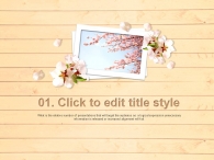 자연 벗꽃 PPT 템플릿 나른한 봄날의 벚꽃놀이 템플릿_슬라이드2