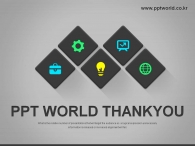 설정 도형 PPT 템플릿 비즈니스 아이콘 템플릿_슬라이드4
