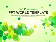 예상수익 세부일정계획 PPT 템플릿 다각형 그린 패턴 그래픽(자동완성형포함)_슬라이드1