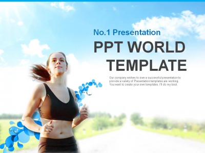 바디 몸 PPT 템플릿 건강을 위한 규칙적인 조깅(자동완성형포함)