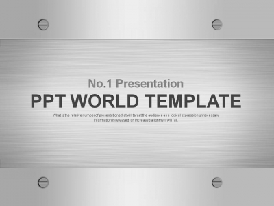 공장 가공 PPT 템플릿 심플한 실버 메탈 그래픽(자동완성형포함)(메인)