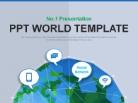 궤적 일러스트 PPT 템플릿 글로벌 소셜 네트워크 서비스(자동완성형포함)_슬라이드1